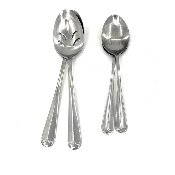 Stainless Japan vintage serving flatware set. 5 pieces - Picture 2 of 4